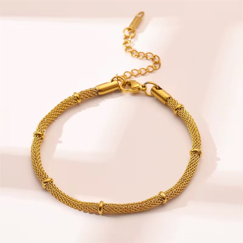 The Mesh Bracelet | 18kt Gold Plated