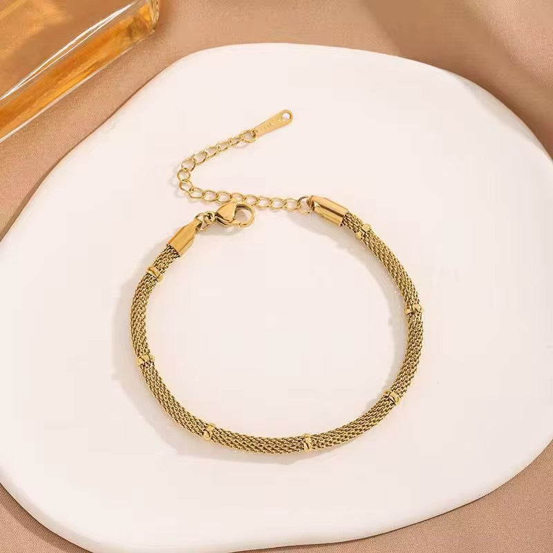 The Mesh Bracelet | 18kt Gold Plated